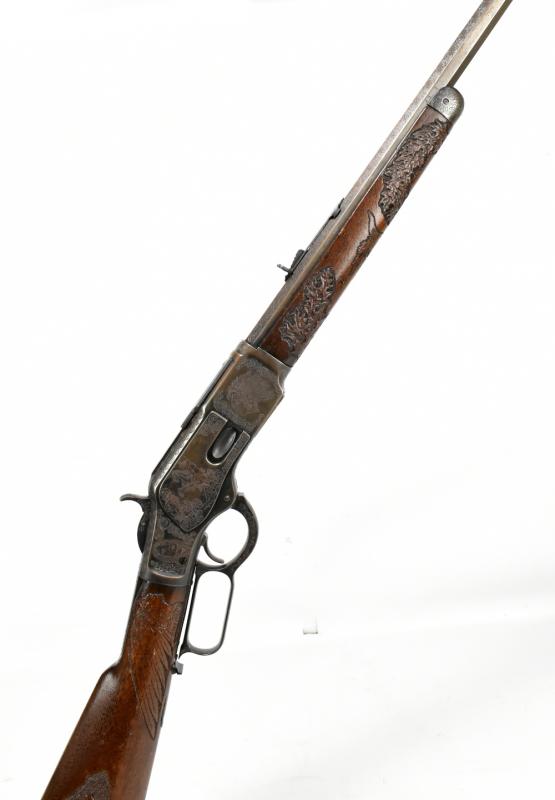 WINCHESTER; a deactivated .32 (W.C.F) 'Model 1873' lever-action rifle, number 25059B, the 'Third