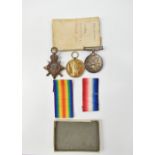 A WWI Royal Naval Medal trio awarded to M.132 T.J. Phillips E.R.A.3 R.N.
