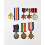 A mixed group of medals comprising General Service Medal with 'Iraq' clasp awarded to 2189 Sepoy Ali