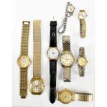 A small group of wristwatches including Montine, Avia, ladies' wristwatches, etc.