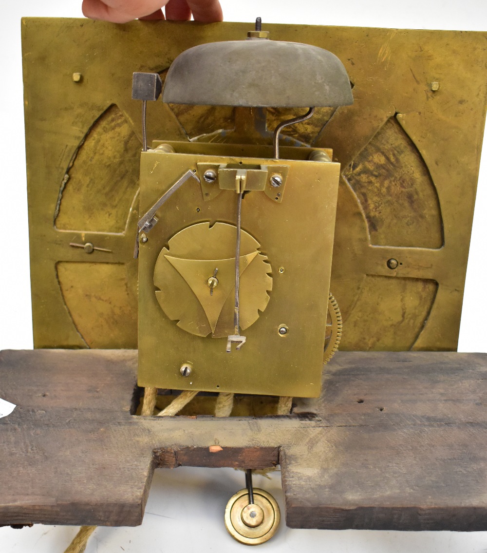 BENJAMIN BARLOW OF ASHTON; an oak cased thirty hour longcase clock, the silvered dial set with Roman - Image 4 of 5