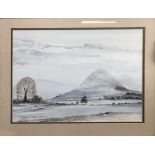 ALAN CHAPMAN; watercolour, snow landscape, signed lower right, 54 x 72cm, framed and glazed. (D)