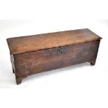 A 19th century oak plank coffer.