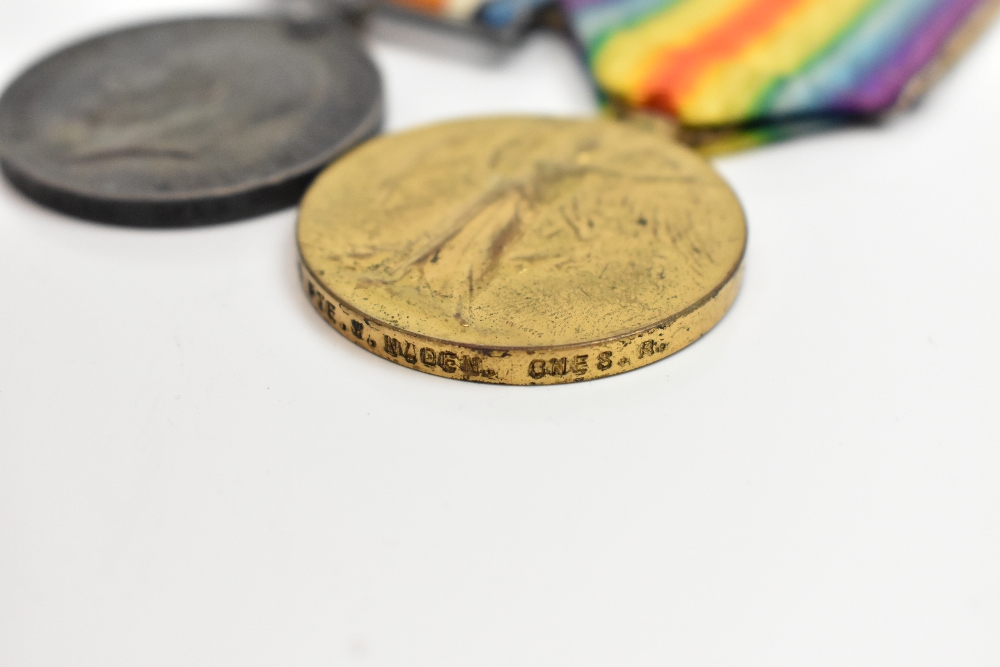 A WWI War and Victory Medal duo awarded to 291660 Pte. W. Naden Cheshire Regiment. - Image 6 of 6