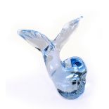JOHN DITCHFIELD FOR GLASS FORM; an unusual glass sculpture in the form of a mythical beast, signed