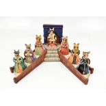 BUNNYKINS; a 'Henry VIII' set comprising seven figures (DB305-311) and base, all boxed.Additional