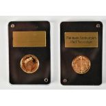 An Elizabeth II half sovereign, for the Platinum wedding anniversary, 2017, slabbed and sold with