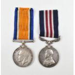 A WWI Military Medal and Victory Medal awarded to Pte. T.C. Shaw Cheshire Regiment, MM number 291196