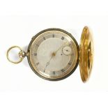 BREGUET; an important and rare silver and gold quarter repeating full hunter pocket watch with lever