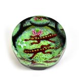 WILLIAM MANSON FOR CAITHNESS; a limited edition 'Double Salamander' paperweight, 22/25, diameter 7.