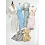 DONNA KARAN; a camisole top, size medium, a Ralph Lauren pink spotted skirt, size US 6, an Alberta