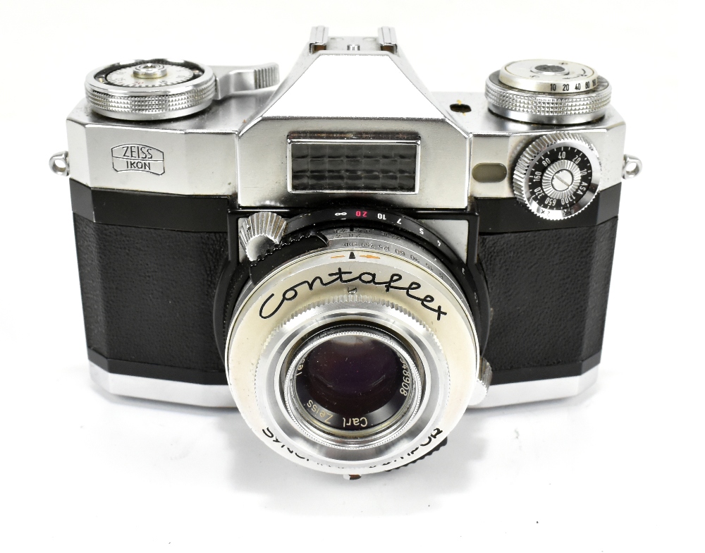 ZEISS; a Contaflex Super camera with Tessar 28/50 lens, no.2948908.