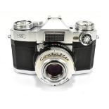 ZEISS; a Contaflex Super camera with Tessar 28/50 lens, no.2948908.