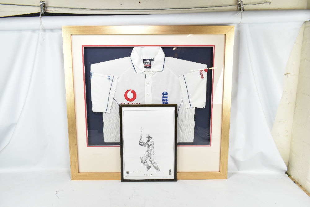 ANDREW 'FREDDIE' FLINTOFF; a signed England Test Match shirt 2005-06, BBT204 14/200, with - Image 2 of 2