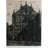 RICHARD BEER (1928-2017); pencil signed limited edition print 'Venetian Church' numbered 43-100,