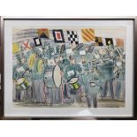 AFTER RAOUL DUFFY; prints, 'The Band', 49 x 69c, framed and glazed.