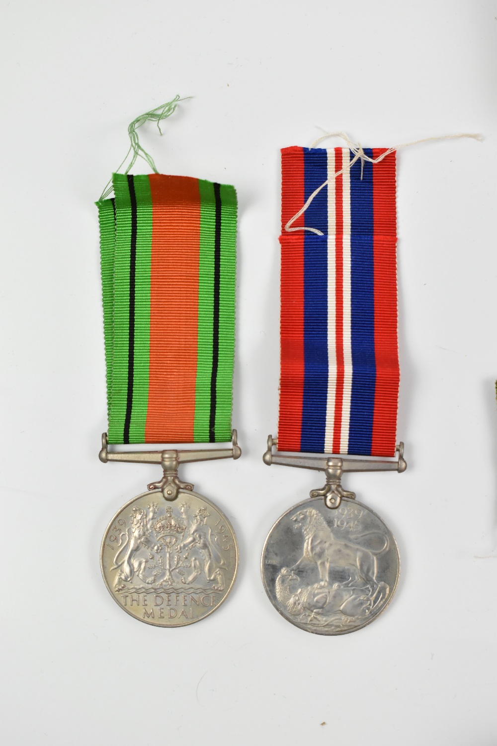 A WWII Royal Navy medal group of five comprising War Medal, Defence Medal, 1939-1945, Atlantic and - Image 2 of 2