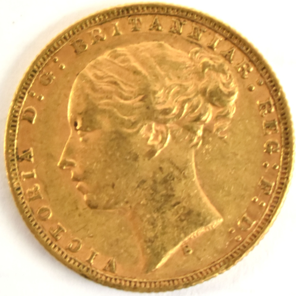 A Victorian Young Head full sovereign, Sydney Mint, 1874. - Image 2 of 2