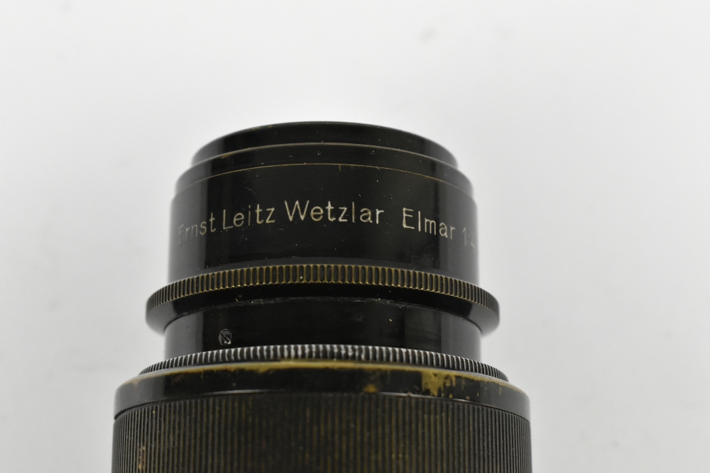 LEITZ; a Hektor non-standard A36 lens, circa 1930, 1:4,5 F=135mm, with nickle and black barrel, - Image 3 of 5