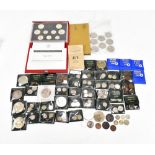 A collection of 19th century and later British mixed denomination coinage including Victorian 1887