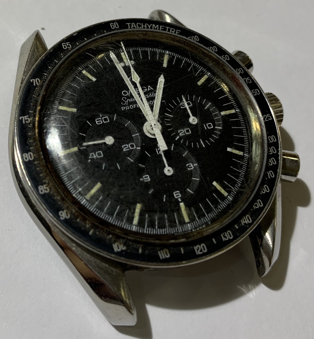 OMEGA; an early 1970s gentleman's Speedmaster wristwatch with three subsidiary dials, inscribed to - Image 7 of 10