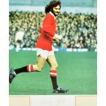 GEORGE BEST; a signed photograph depicting Best when playing for Manchester United, autographed