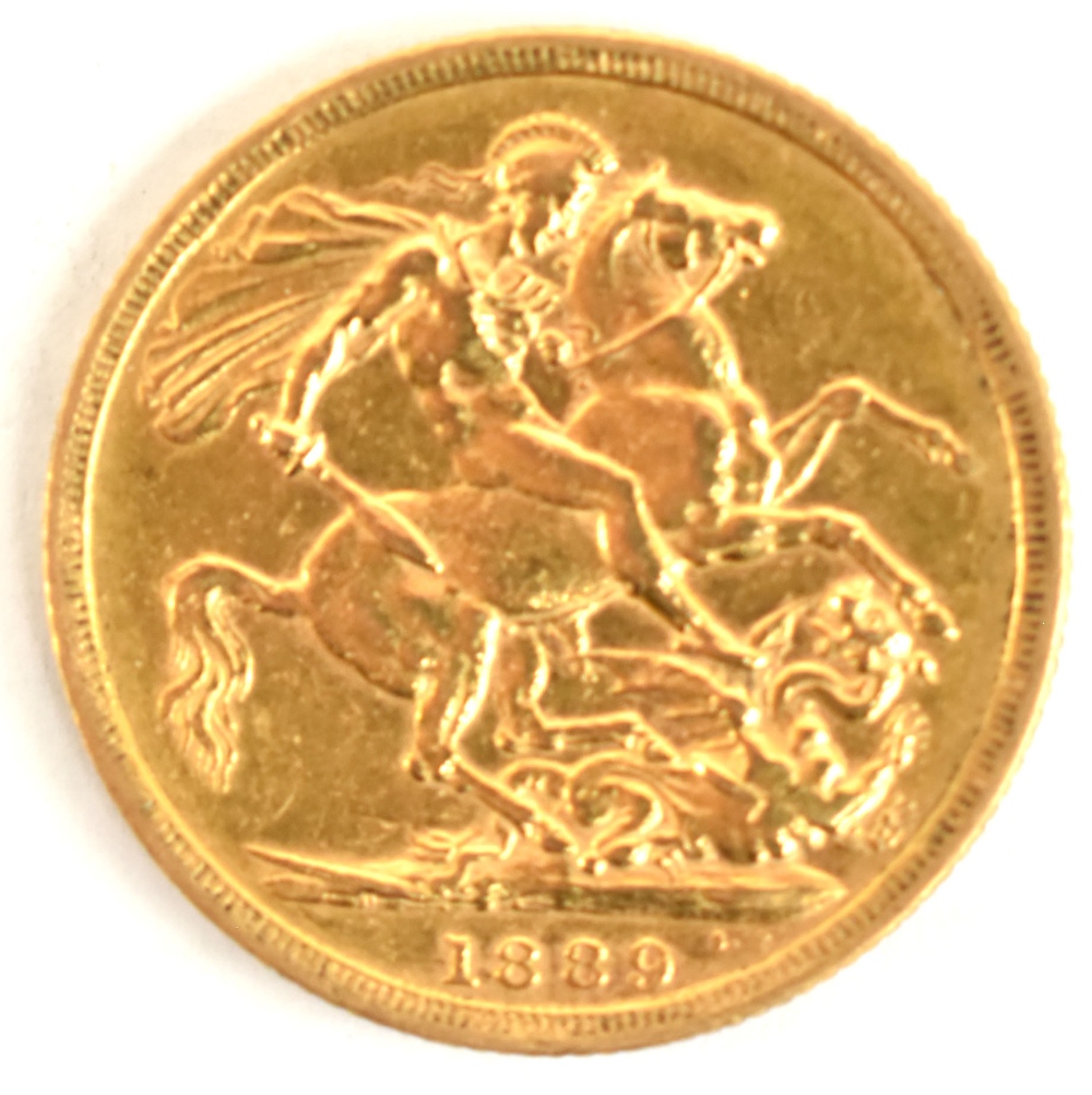 A Victorian Jubilee Head full sovereign, 1889.