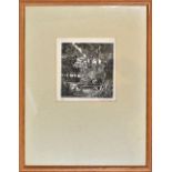 MARGARET PILKINGTON (1891-1974); pencil signed, limited edition woodcut, 14.5 x 14cm, framed and