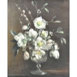 TERENCE LOUDON (1900-1949); oil on canvas, floral still life, signed lower right, 50 x 39.5cm, in