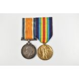 A WWI War and Victory Medal duo awarded to 3877 Pte. H. Cleaver Cheshire Regiment.