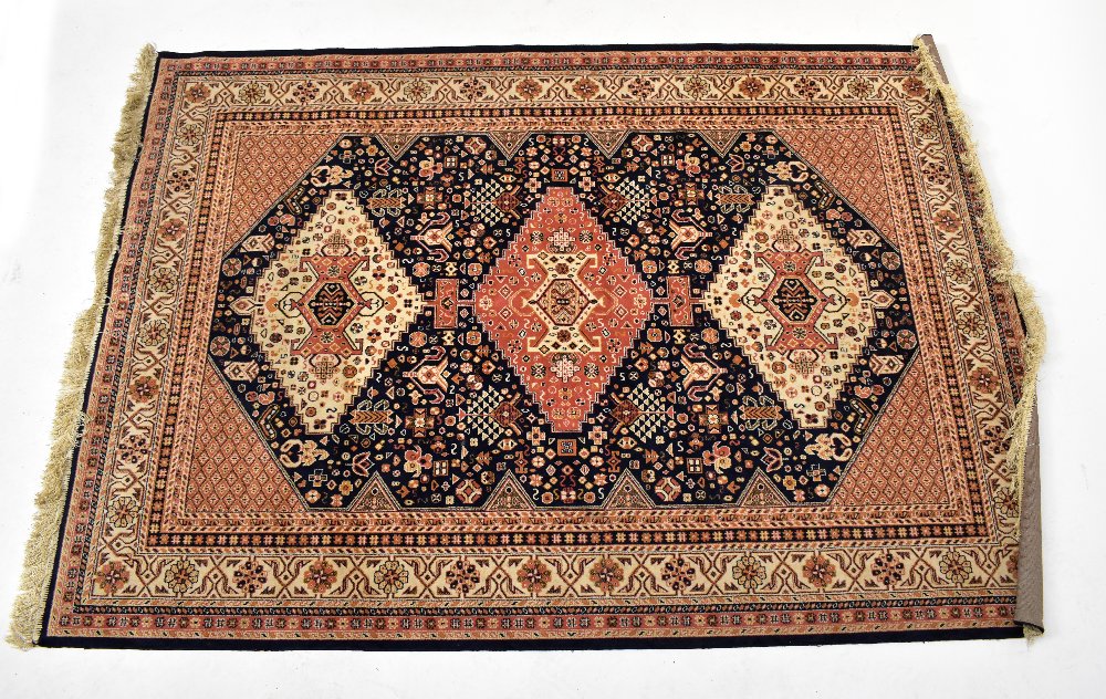 A modern Kelim rug and a further modern small rug (2).