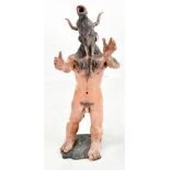 JOHN SHELTON; an earthenware figure depicting a Minotaur, height 34.7cm. (D)Additional