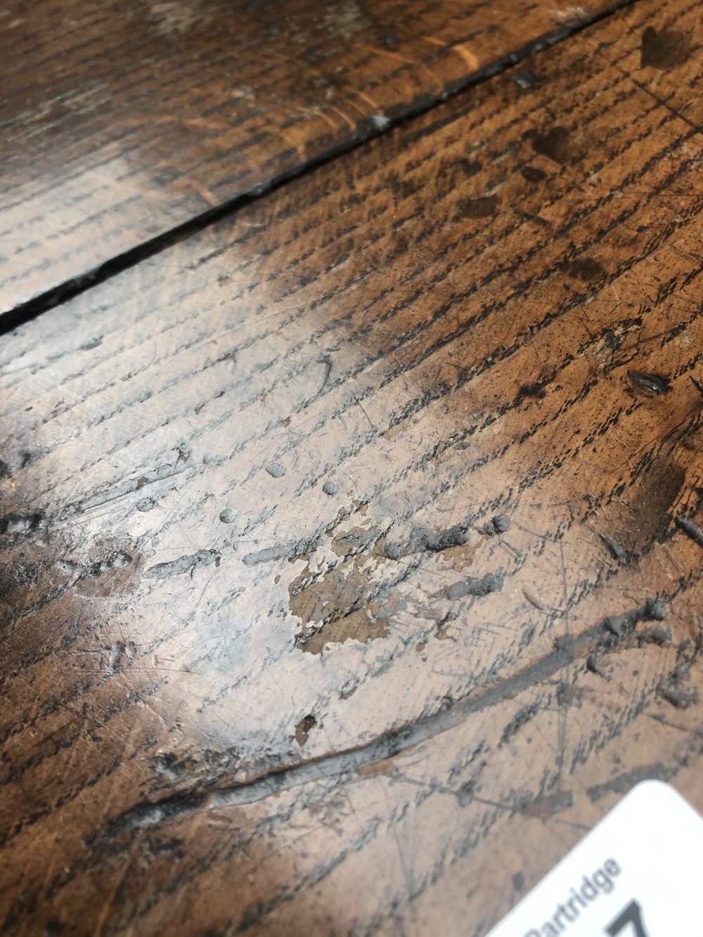 An 18th century oak coffer, with panelled decoration to front above two base drawers, raised on - Image 2 of 6