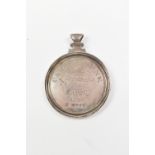 A Victorian hallmarked silver medal inscribed to obverse 'Capesthorne Agricultural Society 1849',