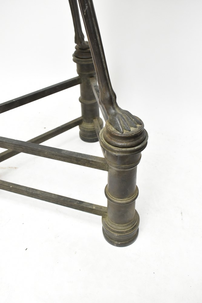 An unusual early 19th century bronze 'Grand-Tour' brazier, a copy of the Roman example excavated - Image 3 of 5