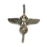 A Third Reich Dutch SS enamelled membership badge, unmarked, width 1.7cm.Additional InformationFor