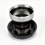 ZEISS; a Pro-Tessar 1:3,2 F=85mm lens, no.3684065, in bubble case.