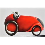 MACKENZIE THORPE (b. 1956); a signed limited edition giclée print on board, 'Fastest Car in the