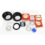 ZEISS; a quantity of accessories including a 357 S60 UV filter in case and box, a Contaflex
