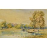 19TH CENTURY ENGLISH SCHOOL; watercolour, 'Cholmondeley 1884', unsigned, 17.5 x 28.5cm, framed and