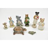 BESWICK; four Beatrix Potter figures, 'Simpkin', 'Johnny Town-Mouse', 'Tabitha Twitchett' and '