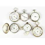 SAMUEL KELLETT OF BREDBURY; a hallmarked silver pair cased key wind pocket watch, a circular