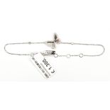 MESSIKA OF PARIS; an 18ct white gold and diamond set butterfly bracelet, length 16cm.