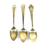 STEVEN ADAMS; a George III hallmarked silver bright cut decorated teaspoon, London 1806, a further