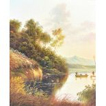 ANDREW GRANT KURTIS MA (British Contemporary); two oils on board, 'A Scottish Loch', and 'By the