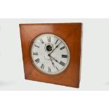 SELF WINDING CLOCK CO OF NEW YORK; an early 20th century wall mounted self winding clock, the