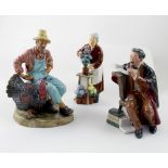 Three Royal Doulton figures comprising HN2281 'The Professor', height approx 18cm,