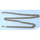 A 9ct gold hollow curb necklace, approx length 61cm, approx 18.4g.