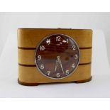 Three 1920s/30s oak-cased mantel clocks to include one 'Weekly Saver' money bank clock (3).