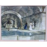 WILLIAM RUSSELL FLINT (1880-1969); two signed coloured prints,